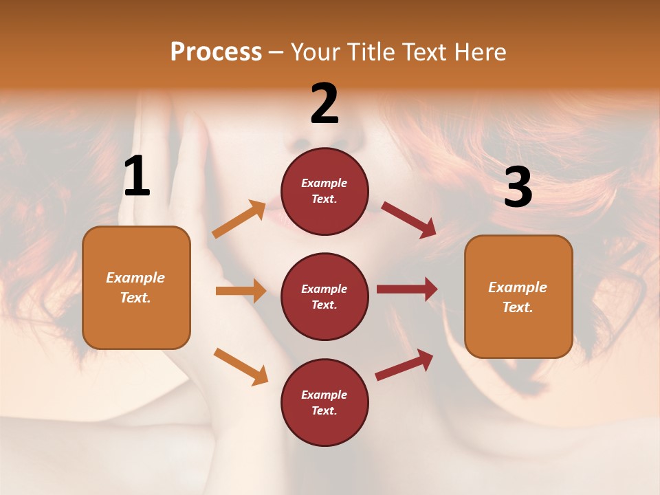 White Hair Haircare PowerPoint Template