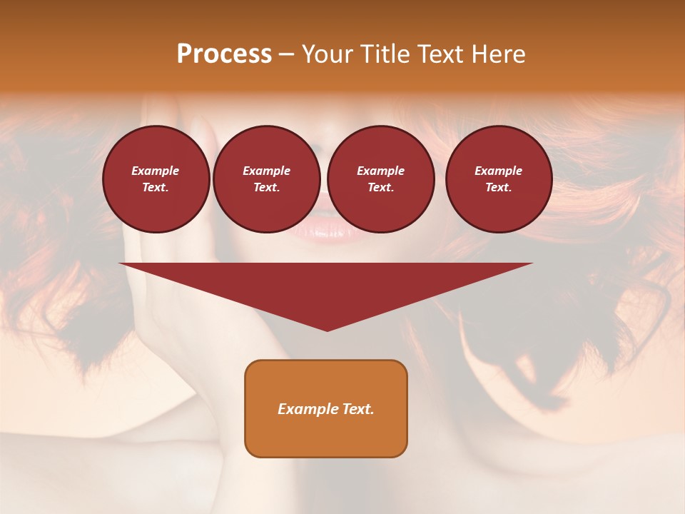 White Hair Haircare PowerPoint Template