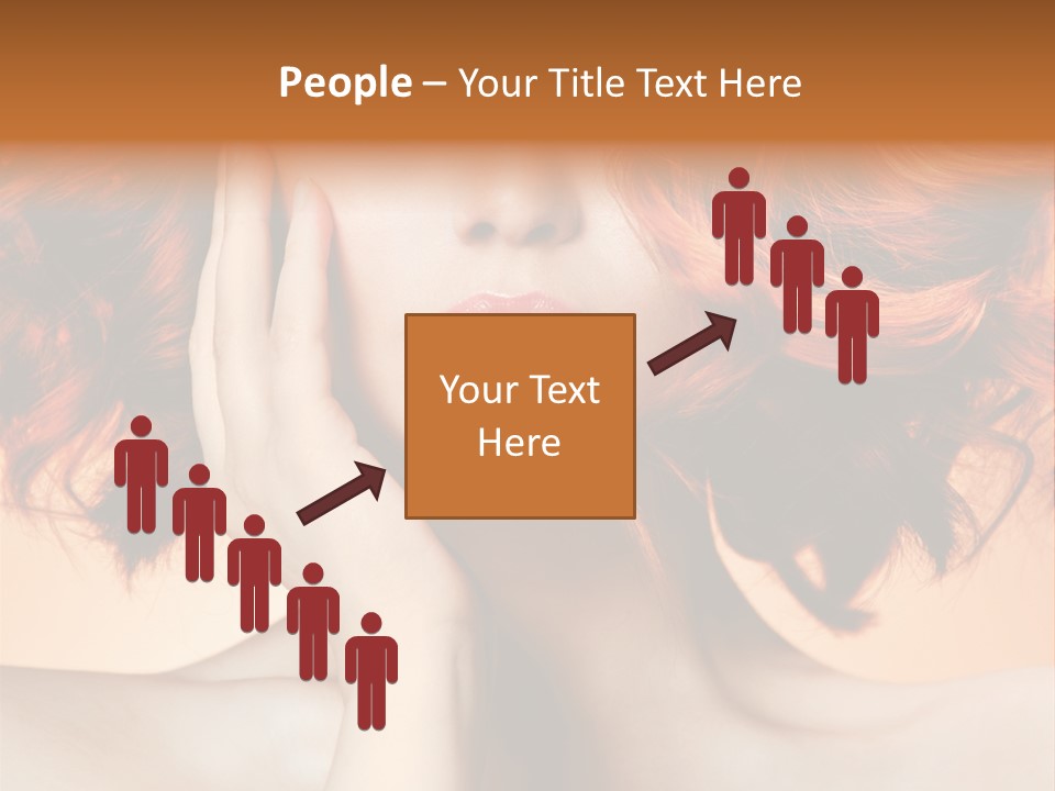 White Hair Haircare PowerPoint Template