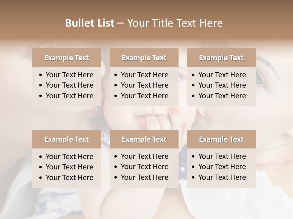 Husband Cute Kiss PowerPoint Template