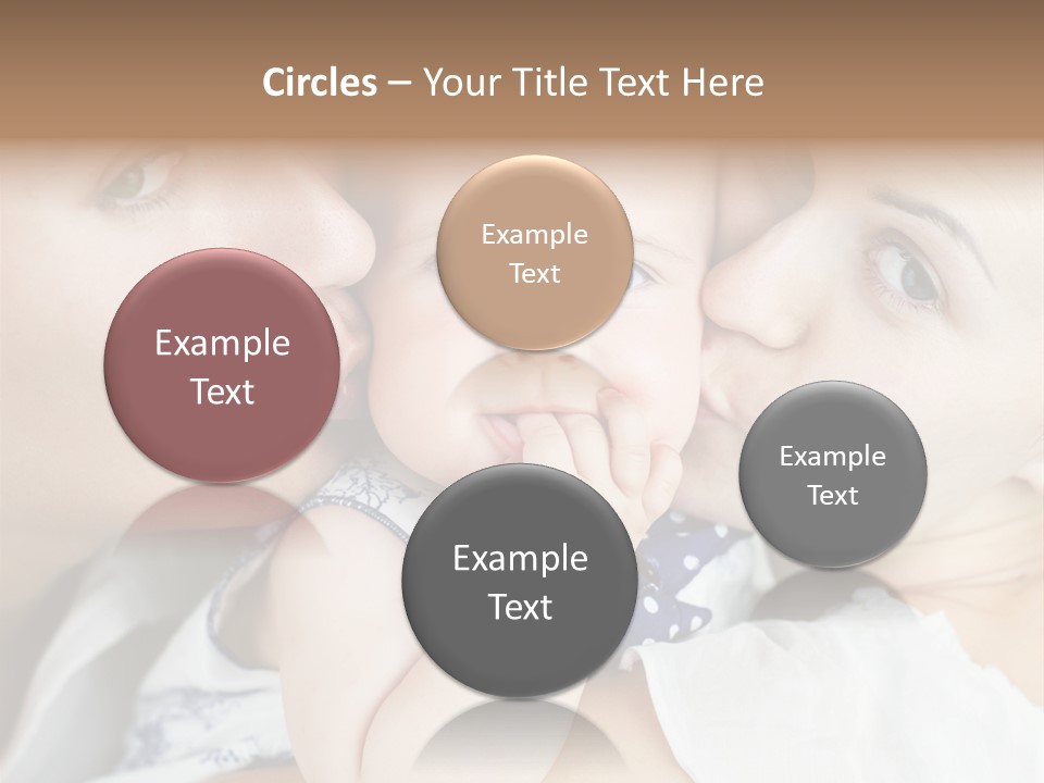 Husband Cute Kiss PowerPoint Template