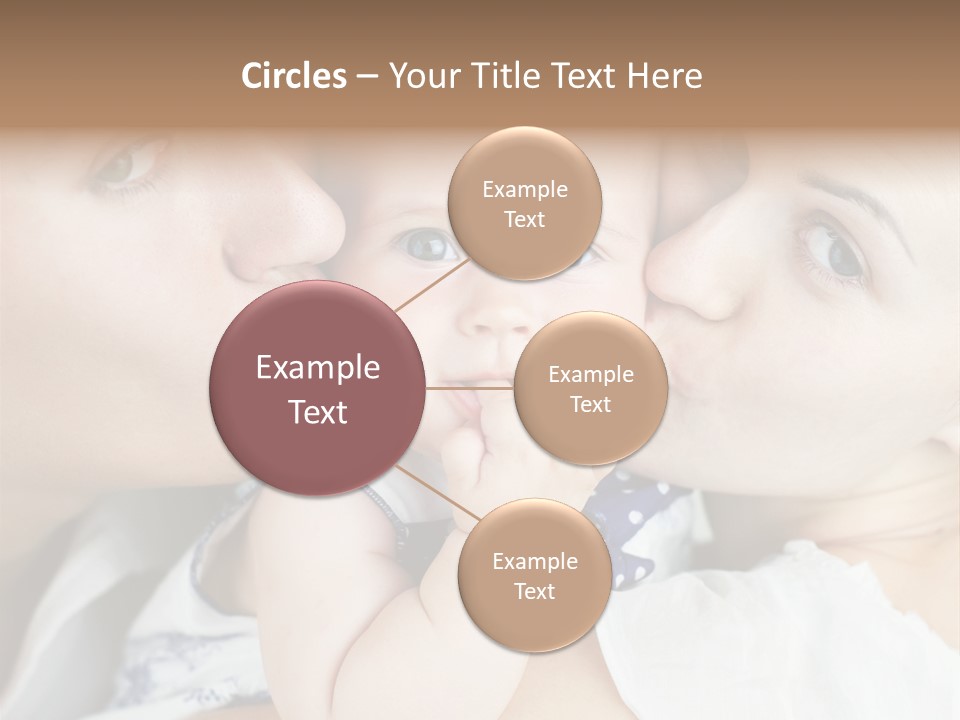 Husband Cute Kiss PowerPoint Template