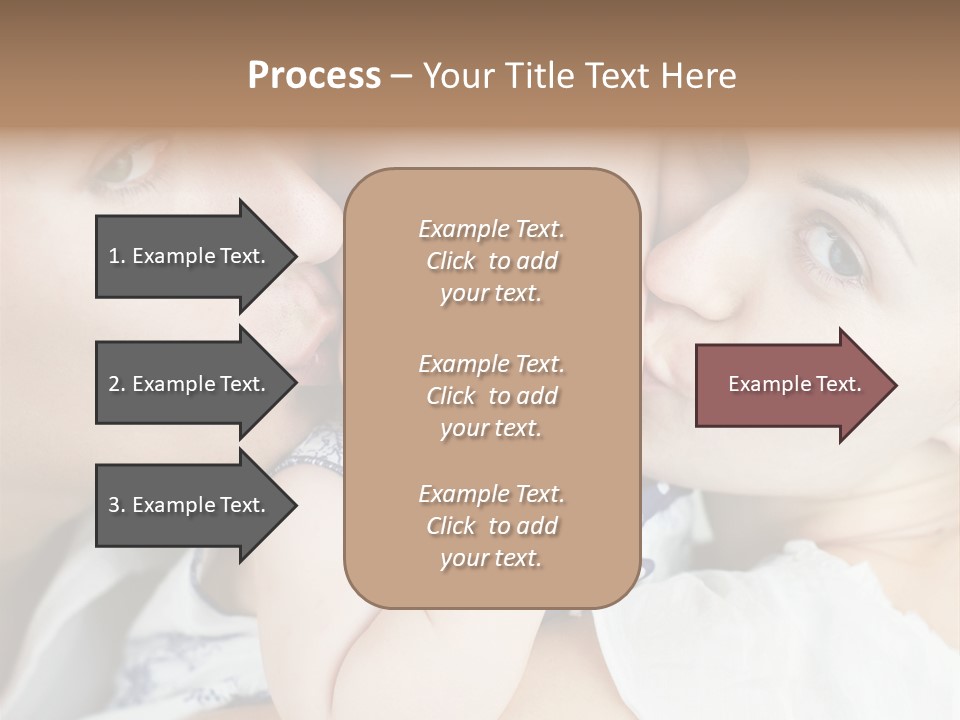 Husband Cute Kiss PowerPoint Template
