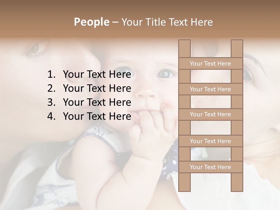 Husband Cute Kiss PowerPoint Template