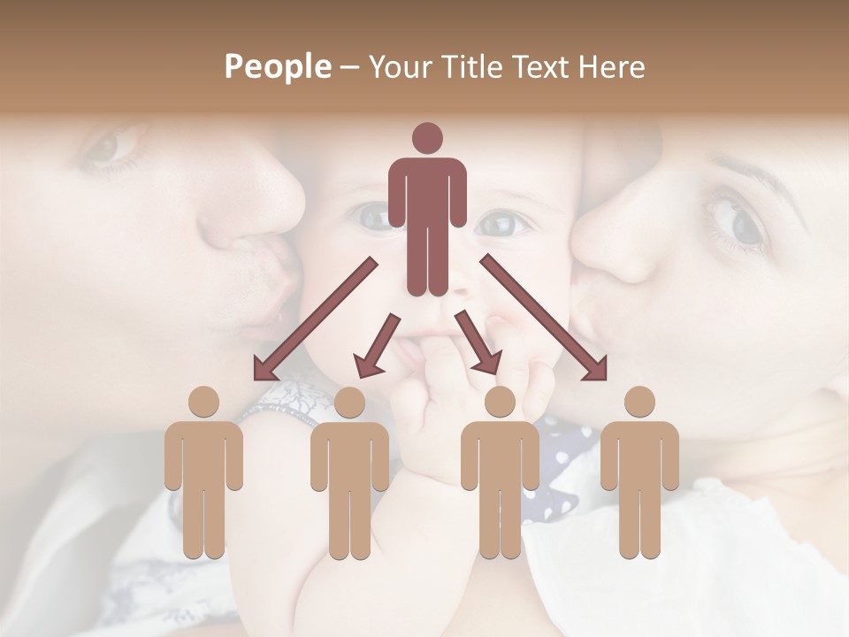 Husband Cute Kiss PowerPoint Template