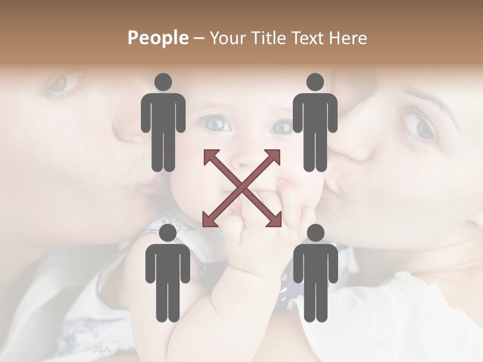 Husband Cute Kiss PowerPoint Template