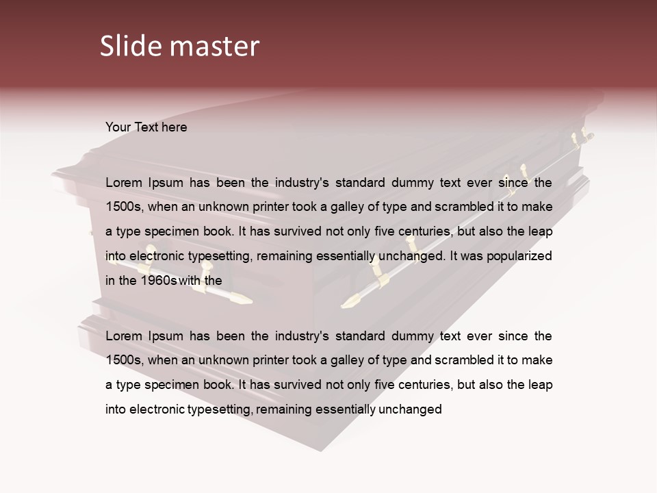 Coffin Casket Spooky PowerPoint Template