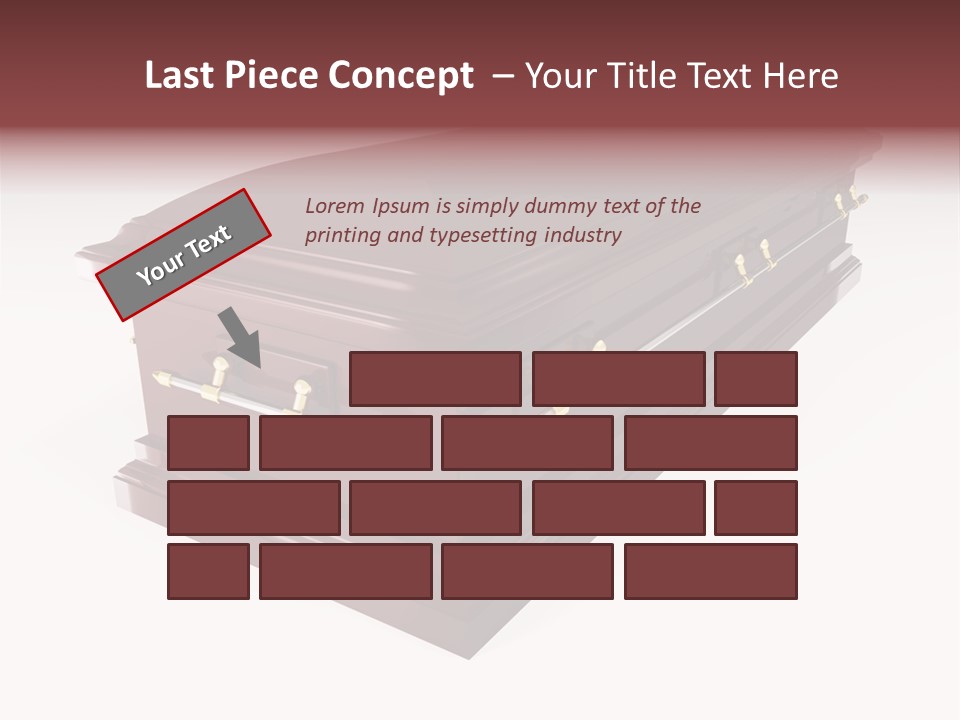 Coffin Casket Spooky PowerPoint Template