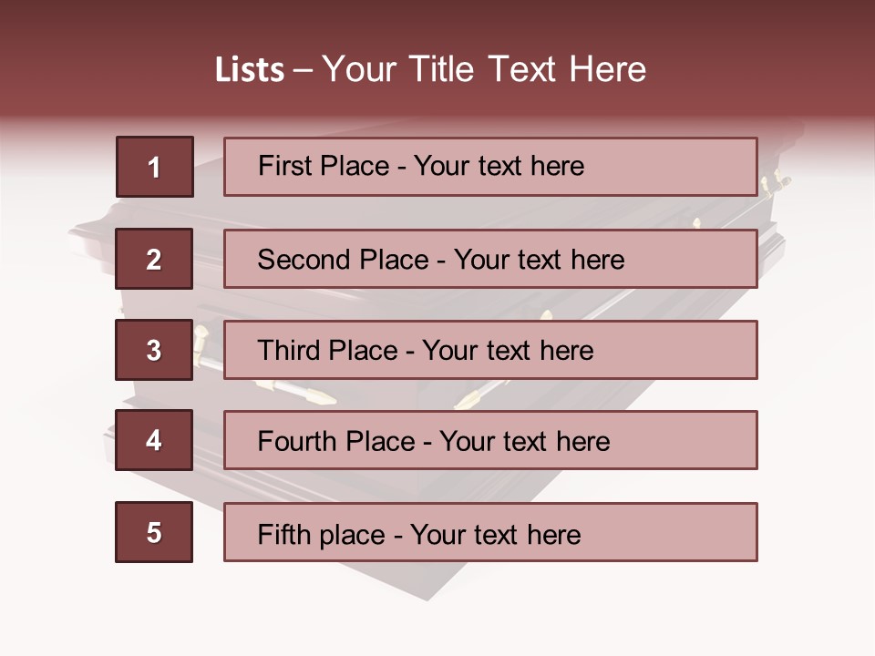Coffin Casket Spooky PowerPoint Template
