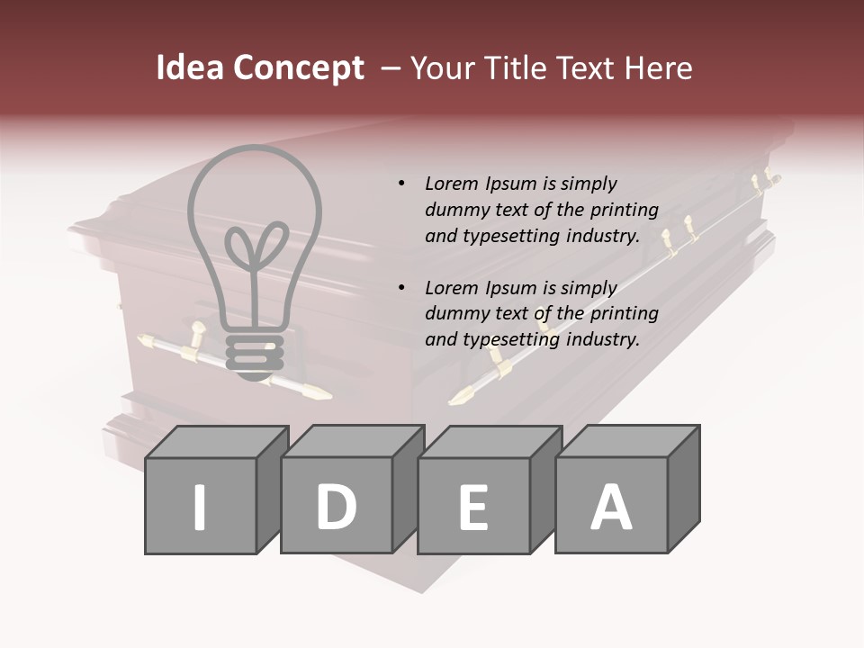 Coffin Casket Spooky PowerPoint Template