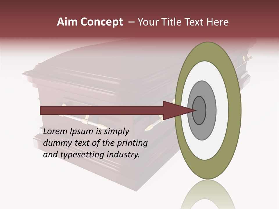 Coffin Casket Spooky PowerPoint Template