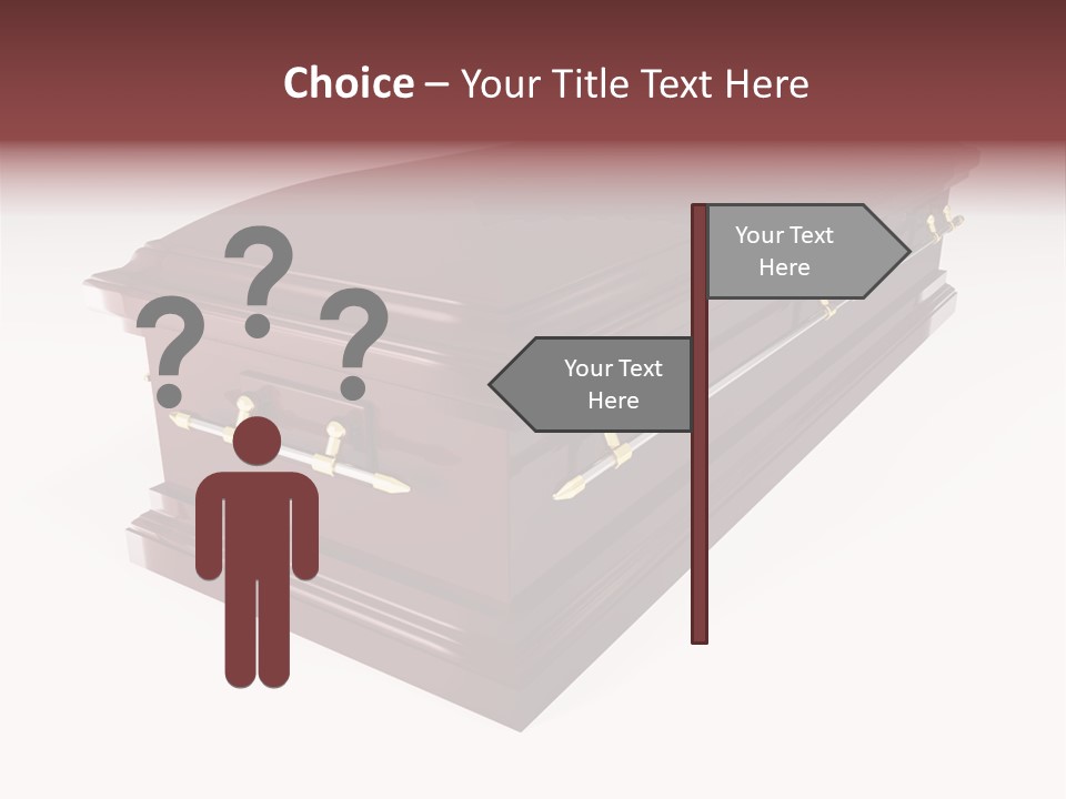 Coffin Casket Spooky PowerPoint Template