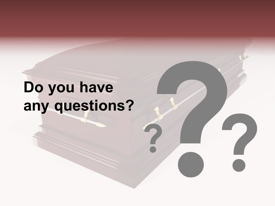 Coffin Casket Spooky PowerPoint Template