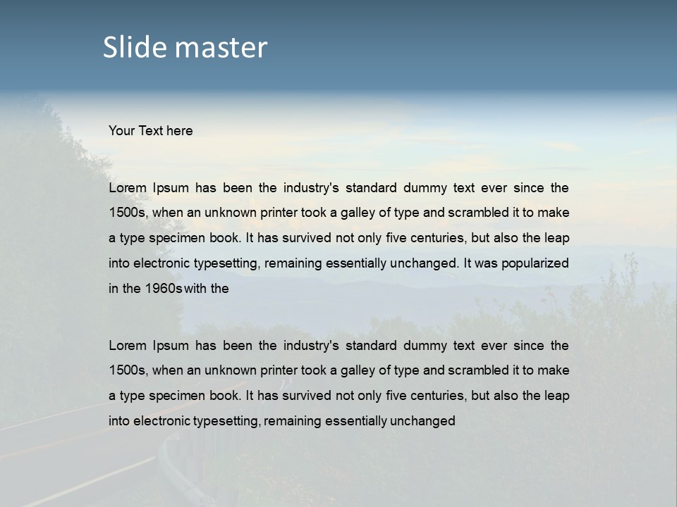 Mountains North Carolina Sky PowerPoint Template