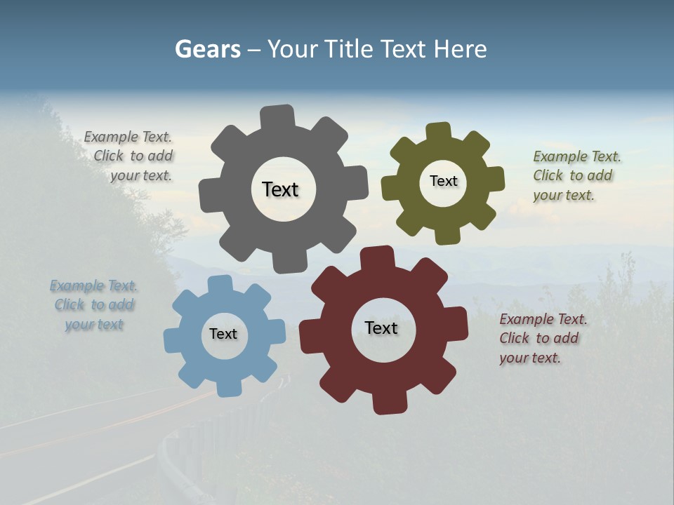 Mountains North Carolina Sky PowerPoint Template