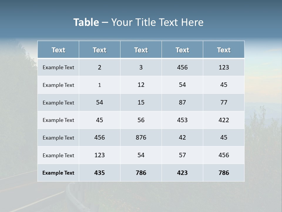 Mountains North Carolina Sky PowerPoint Template