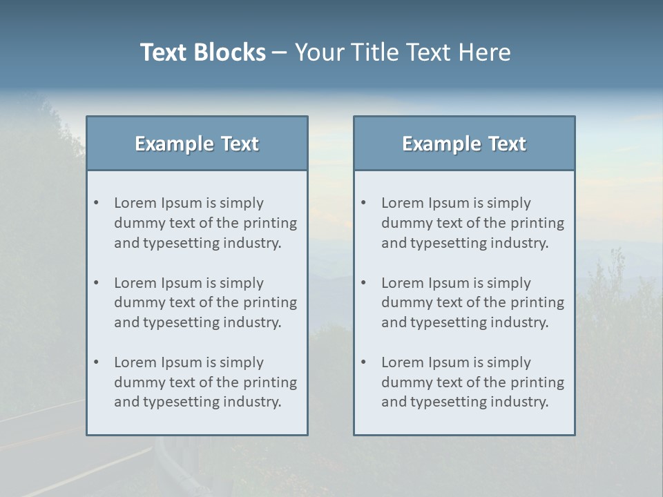 Mountains North Carolina Sky PowerPoint Template