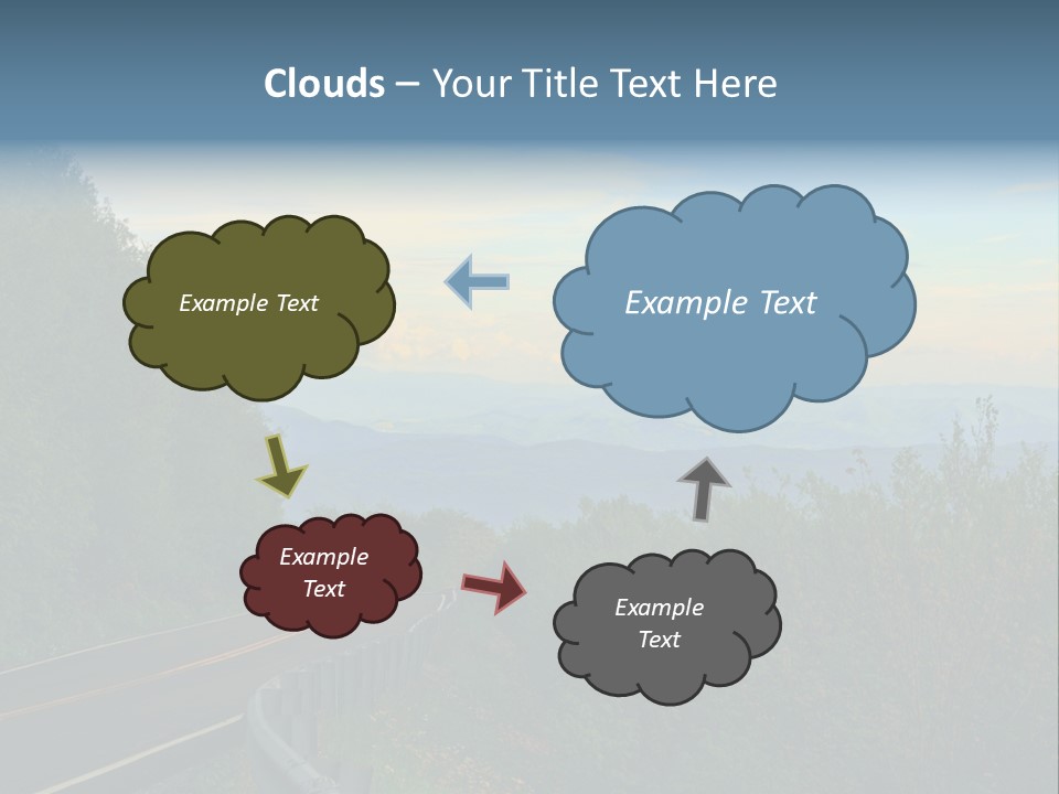 Mountains North Carolina Sky PowerPoint Template