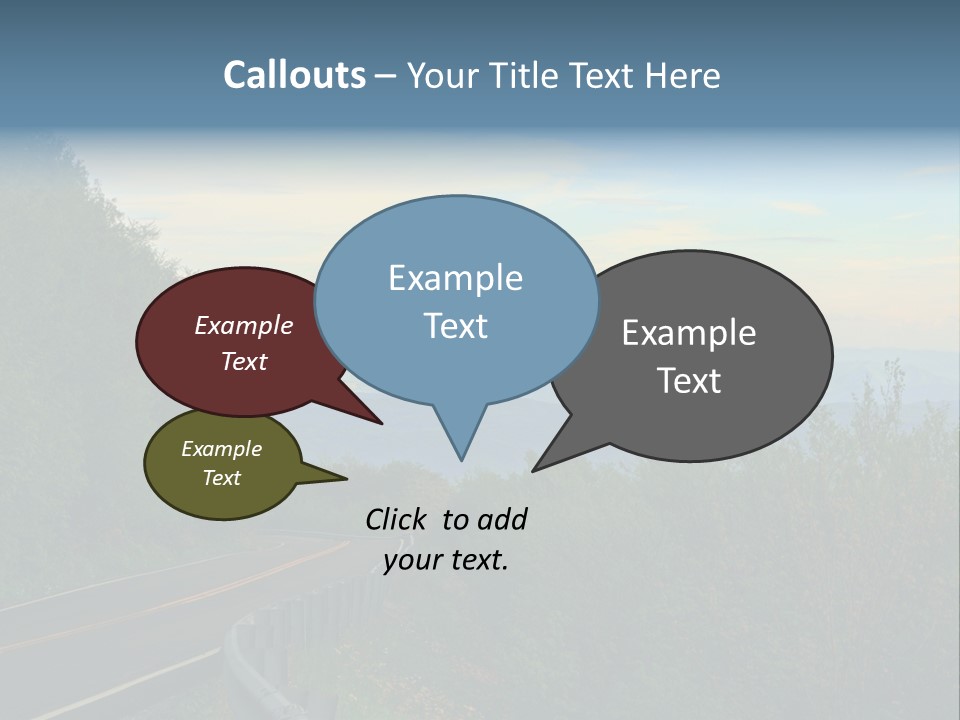 Mountains North Carolina Sky PowerPoint Template