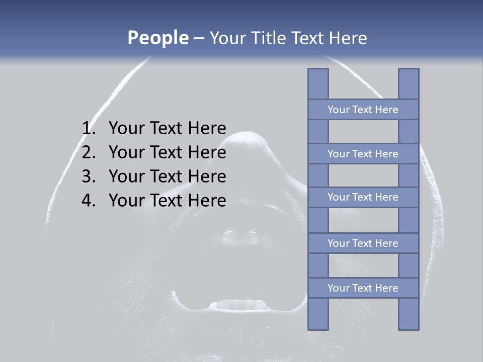 Look Boy Person PowerPoint Template