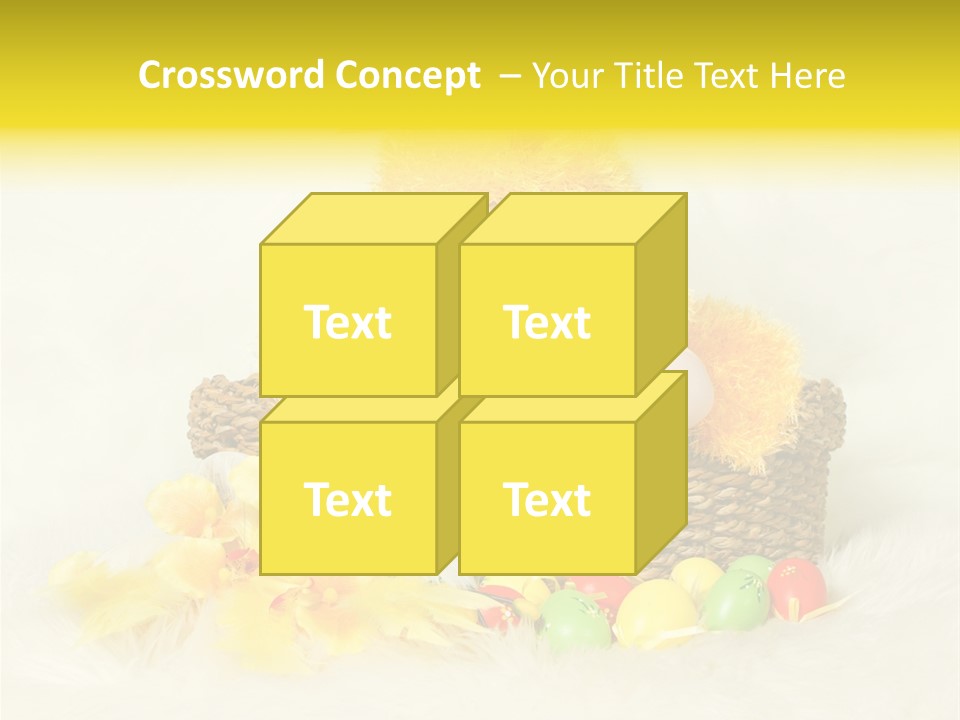 Caucasian Yellow Suit PowerPoint Template