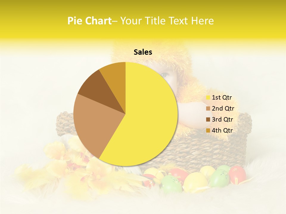 Caucasian Yellow Suit PowerPoint Template