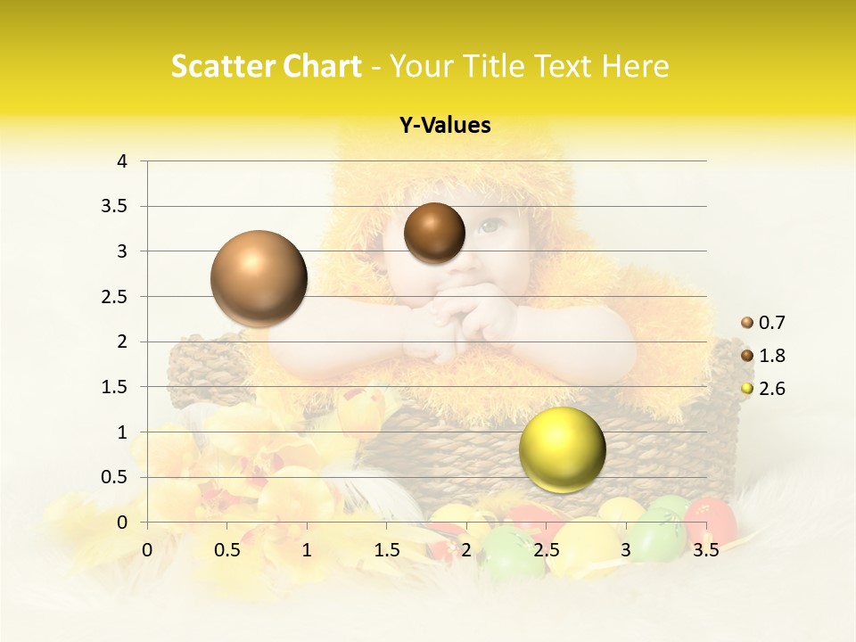 Caucasian Yellow Suit PowerPoint Template
