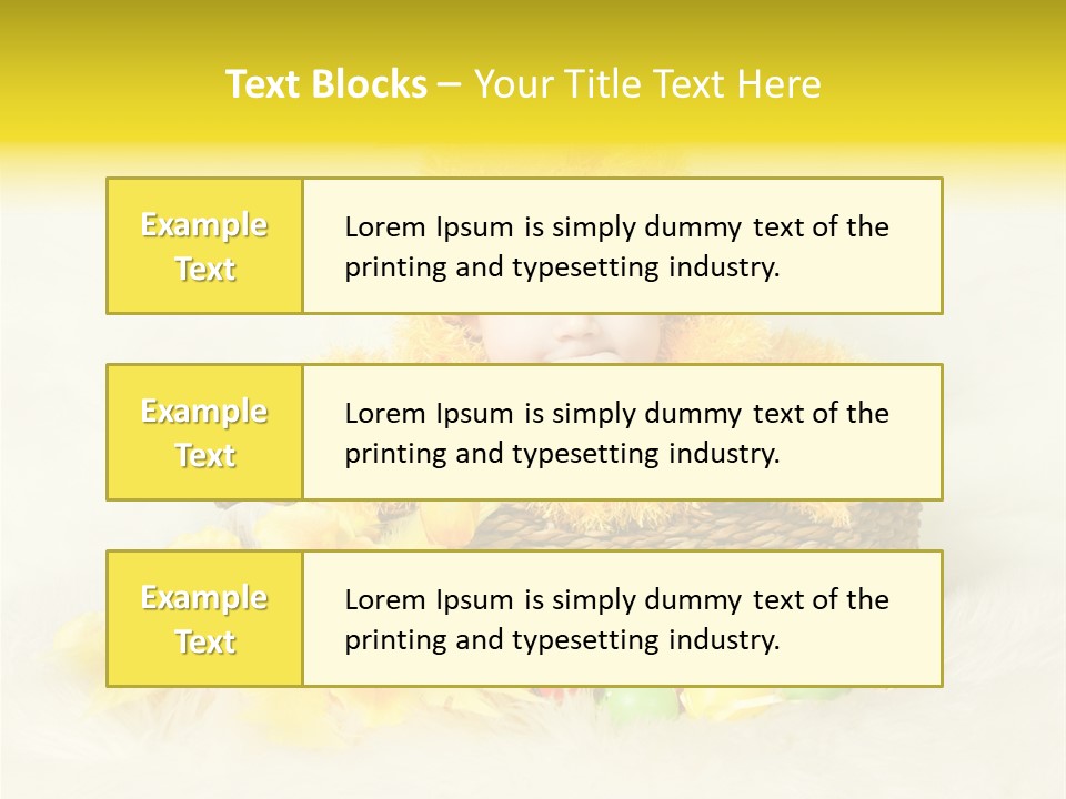 Caucasian Yellow Suit PowerPoint Template