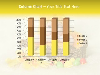 Caucasian Yellow Suit PowerPoint Template
