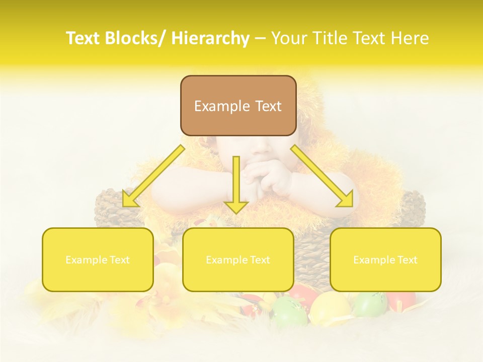 Caucasian Yellow Suit PowerPoint Template