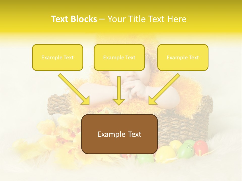 Caucasian Yellow Suit PowerPoint Template