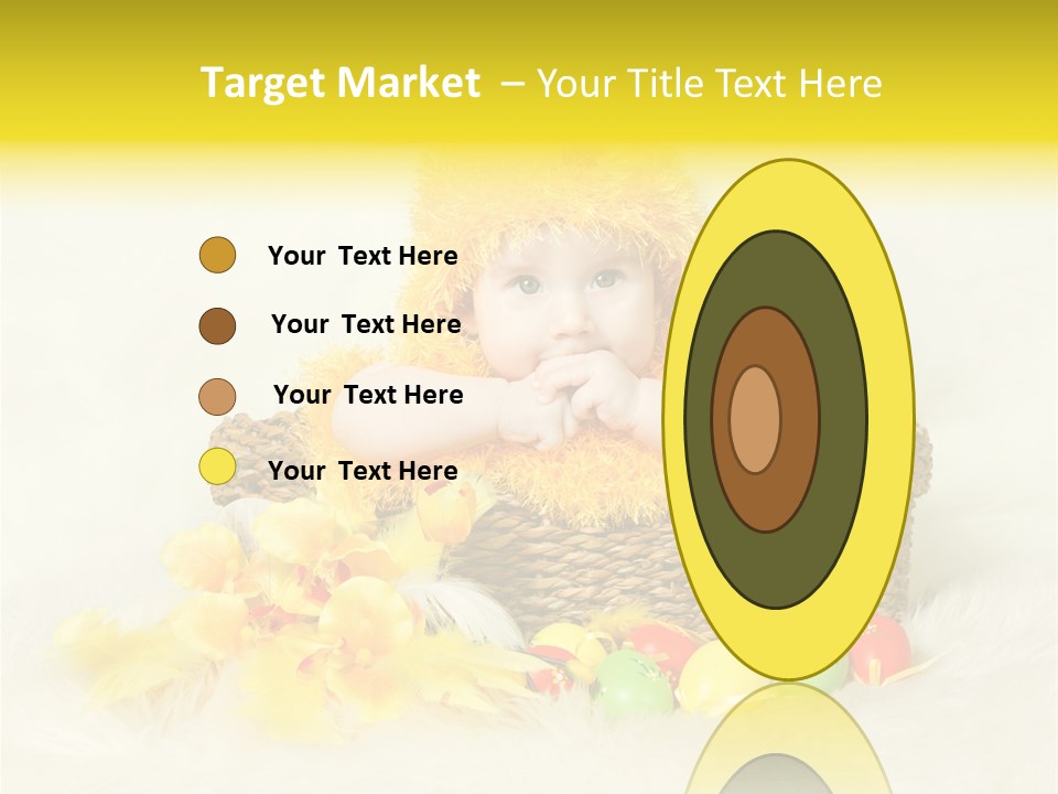 Caucasian Yellow Suit PowerPoint Template