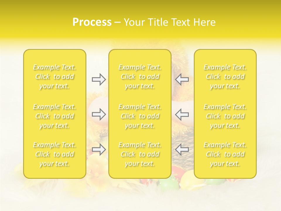 Caucasian Yellow Suit PowerPoint Template