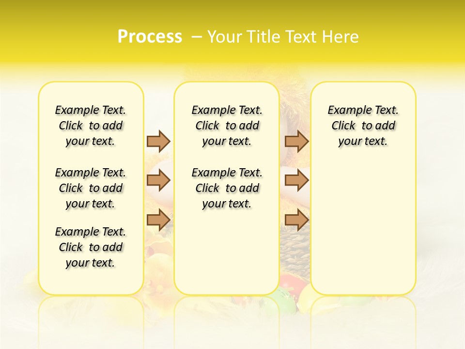 Caucasian Yellow Suit PowerPoint Template