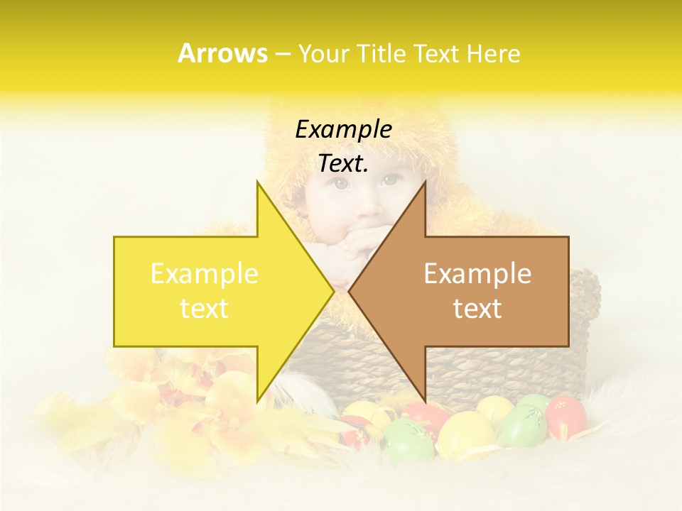 Caucasian Yellow Suit PowerPoint Template