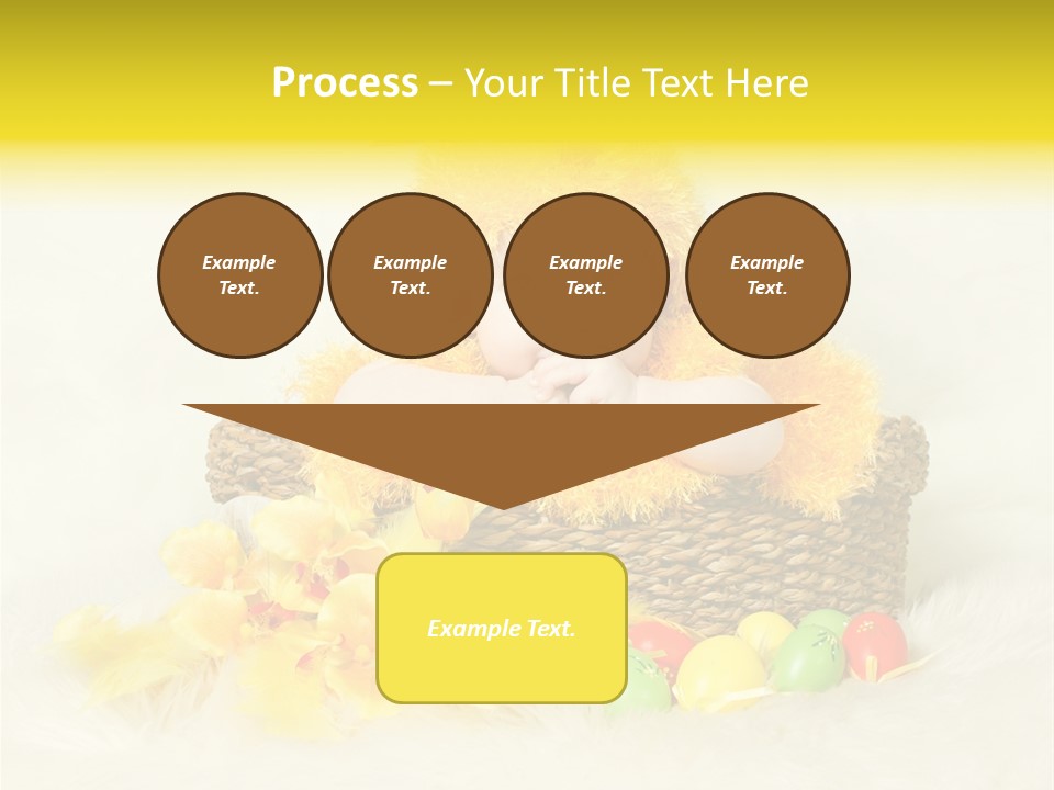 Caucasian Yellow Suit PowerPoint Template