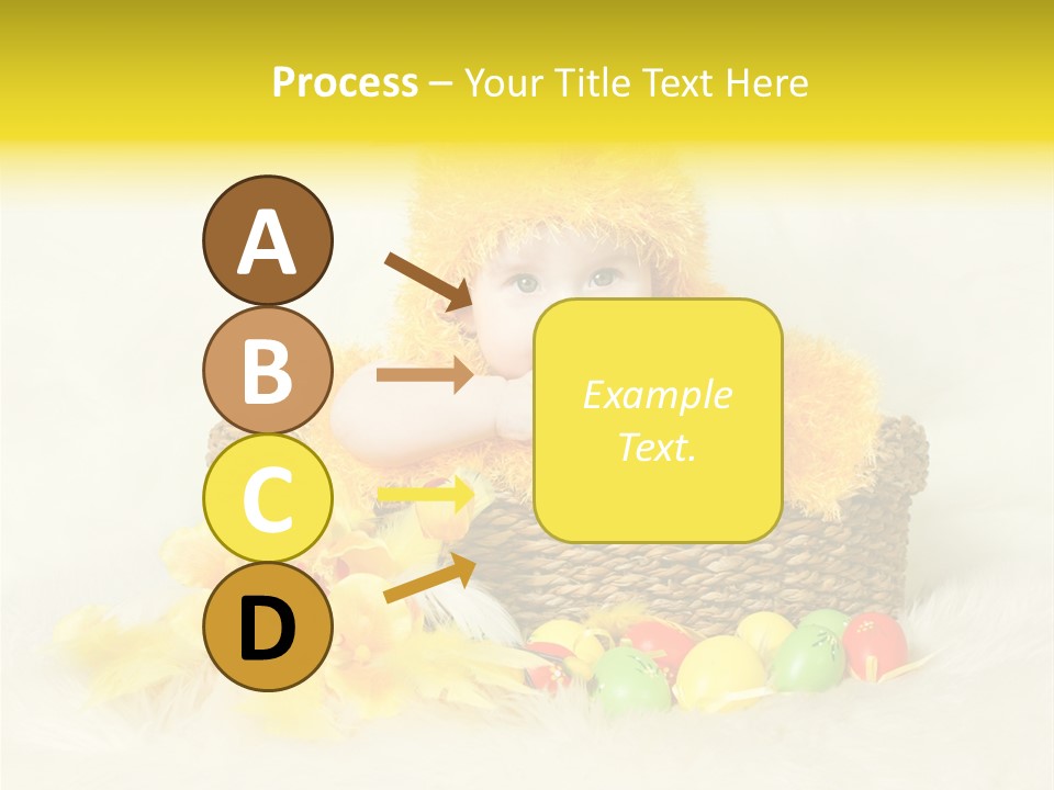 Caucasian Yellow Suit PowerPoint Template