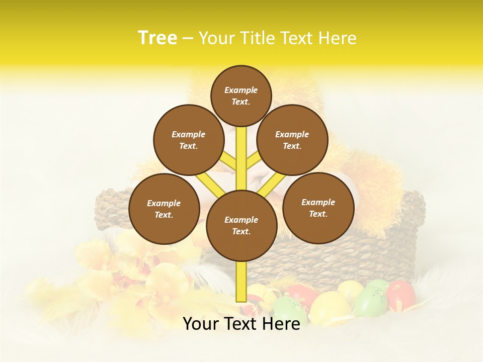 Caucasian Yellow Suit PowerPoint Template