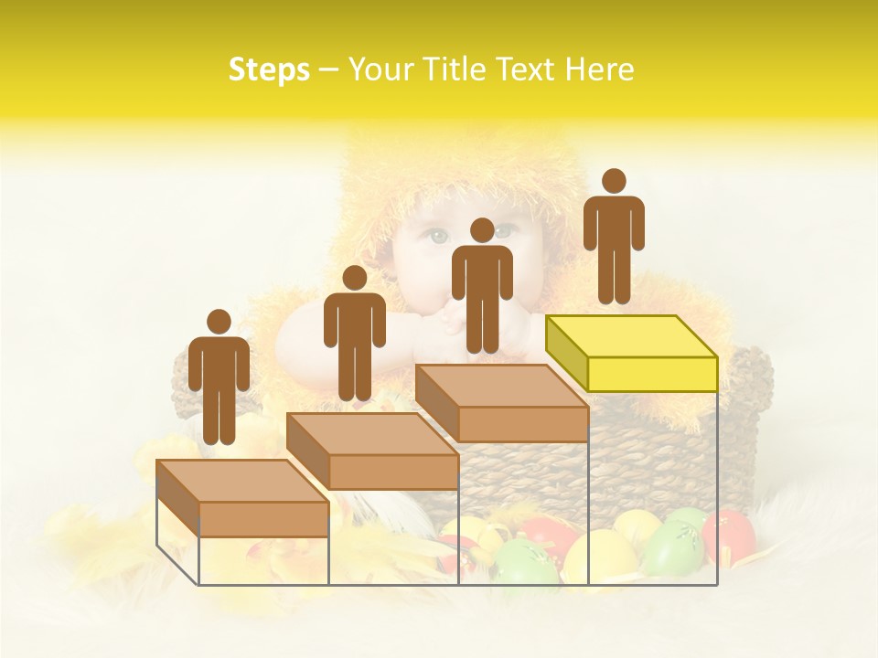 Caucasian Yellow Suit PowerPoint Template