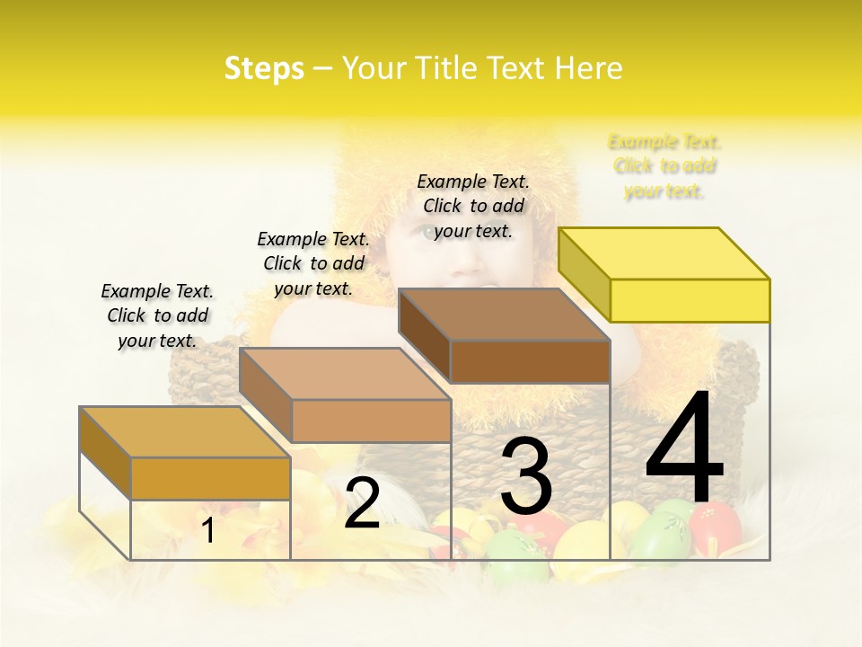 Caucasian Yellow Suit PowerPoint Template