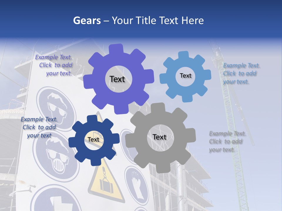 Signaling Industry Helmet PowerPoint Template