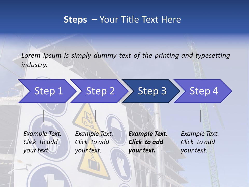 Signaling Industry Helmet PowerPoint Template