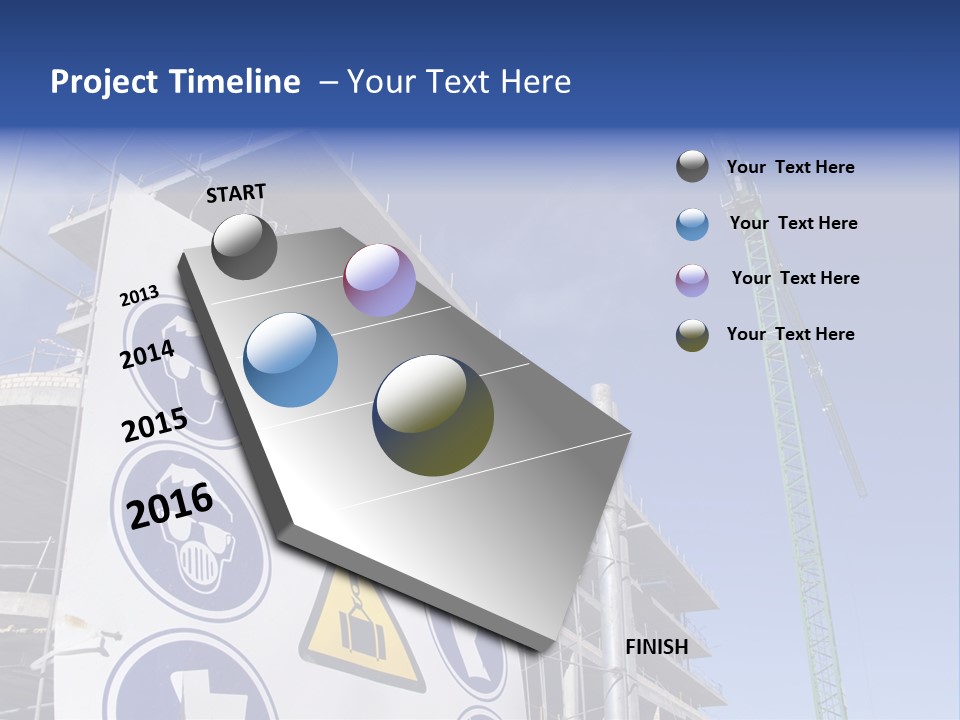 Signaling Industry Helmet PowerPoint Template