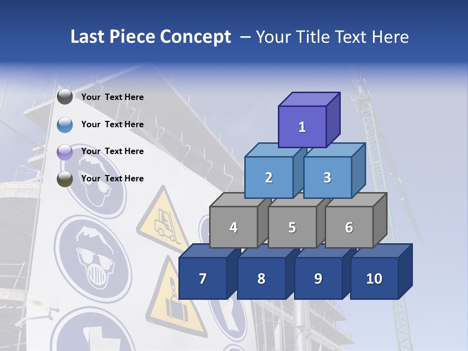 Signaling Industry Helmet PowerPoint Template