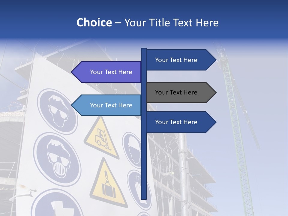 Signaling Industry Helmet PowerPoint Template