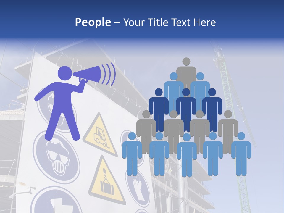 Signaling Industry Helmet PowerPoint Template