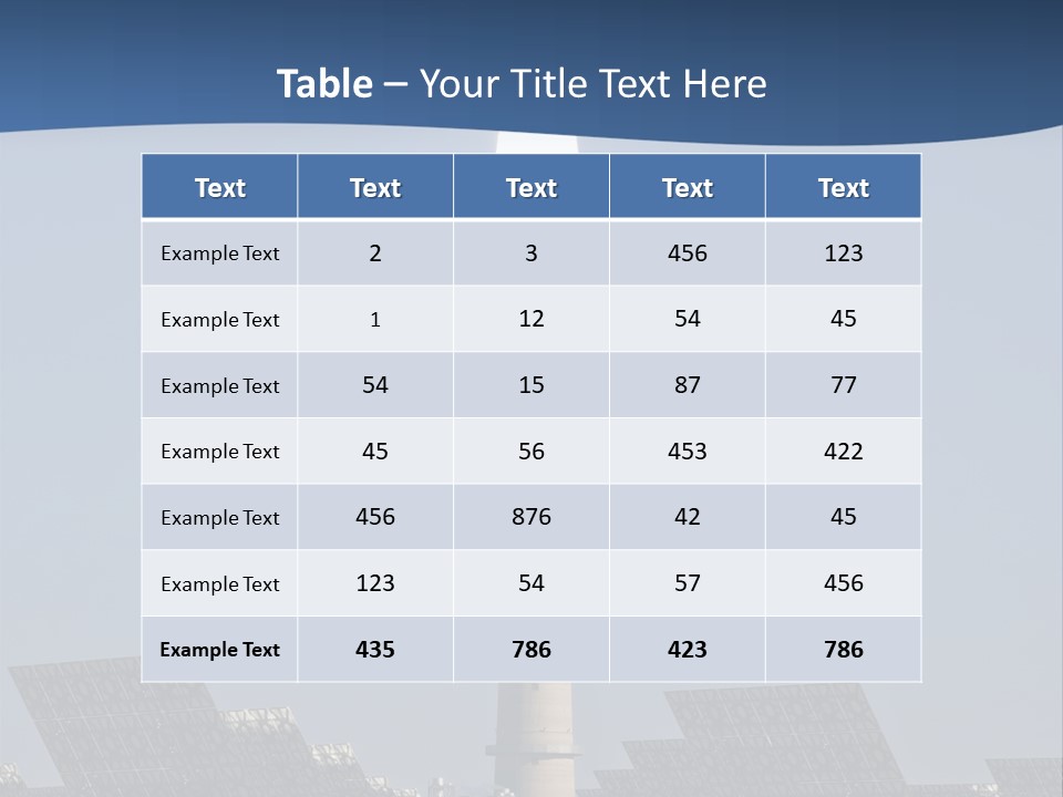Power Panel Outdoor PowerPoint Template