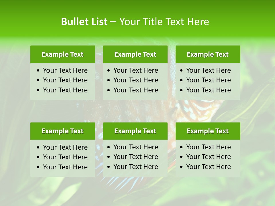 Round Tropical Nature PowerPoint Template