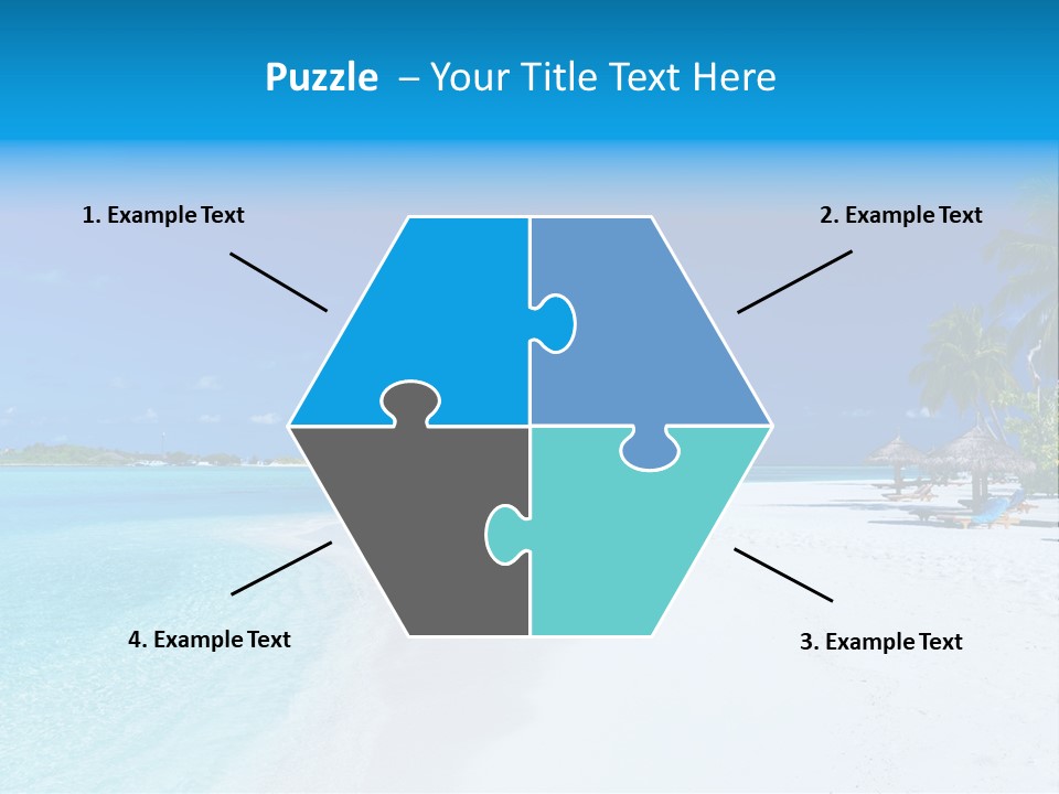 Clear Coast Caribbean PowerPoint Template