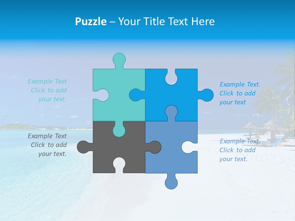 Clear Coast Caribbean PowerPoint Template